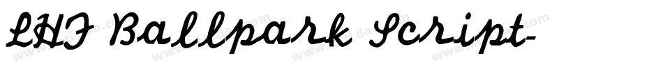 LHF Ballpark Script字体转换